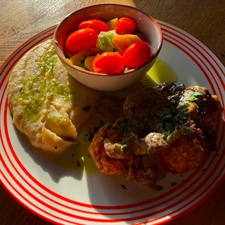 Falafele z pieca w podgrzybkach - bezgluten
