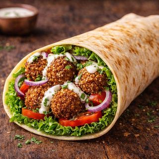 Lawash kebab falafel