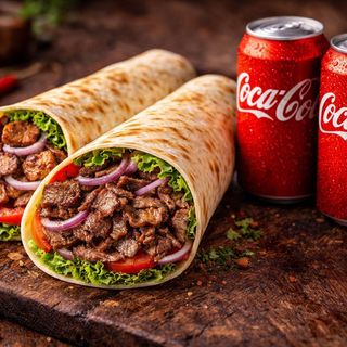 2x Lawasz Kebab Wolowina + 2x Cola
