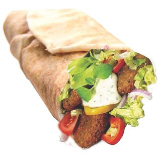 Falafel Wegetariański z cienkim ciastem 