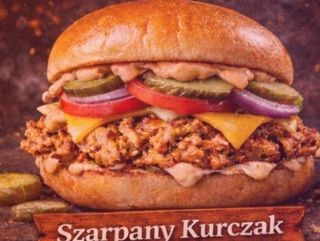 Burger szarpany kurczak