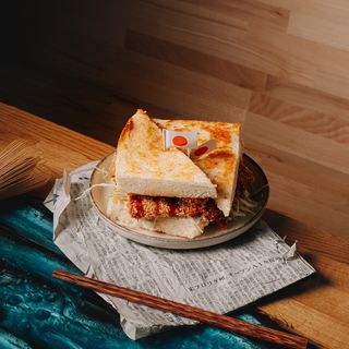 Vegan katsu sando