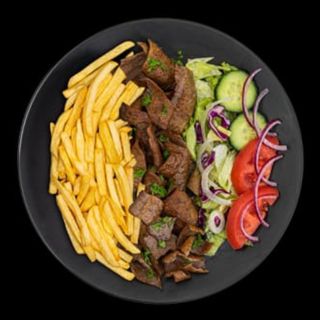 Kebab w talerzu duży