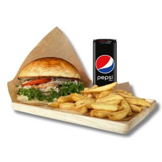 Burger Chicken Burger w zestawie