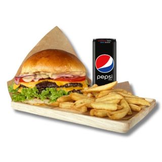 Burger Double Cheeseburger w zestawie