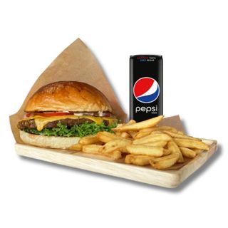 Wege Cheeseburger w zestawie