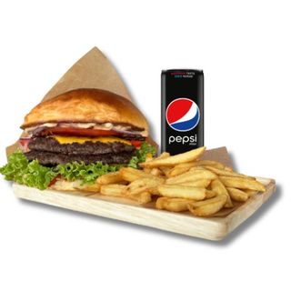 Burger Double Spicy Stuff w zestawie