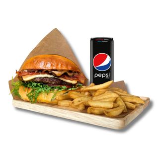 Burger Blue Caramel w zestawie