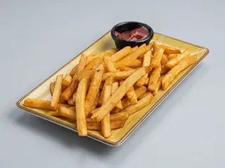 Frytki belgijskie (200g) z ketchupem
