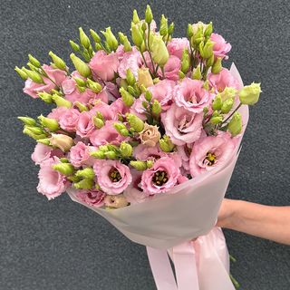 Bukiet eustoma różowa