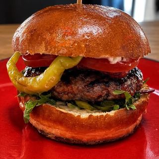 Smash cheeseburger podwójny