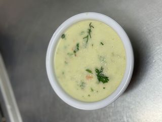 Vegetable coconut milk soup