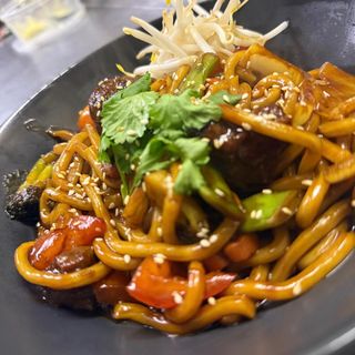 Udon wok mutton