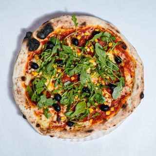 pizza spianata e rukola