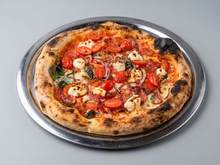 Pizza spinaci spianata