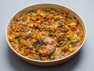 Vegetable Garlic-Bhuna Curry