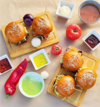 Poczwórny smash wołowy