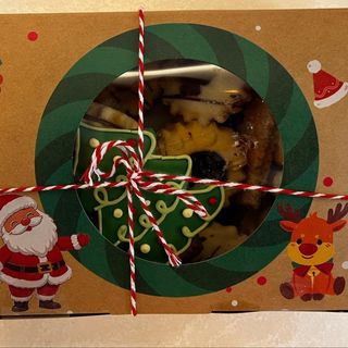 Box ciasteczek Świąteczny kółko 0,5kg