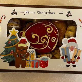 Box ciasteczek Świąteczny zielony 0,4kg