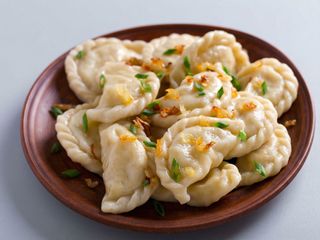 Pierogi z kaczką i żurawiną