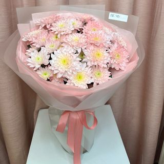 Bukiet z różowych chryzantem «Pink Still»