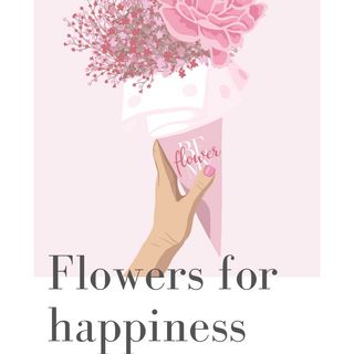 FIRMOWA KARTKA "FLOWERS FOR HAPPINESS"