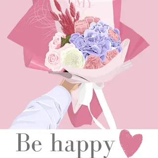  FIRMOWA KARTKA "BE HAPPY"