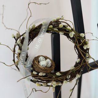 Wianek wielkanocny naturalny na drzwi «Easter Nest»