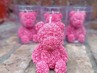 Świeczka Walentynkowy Miś