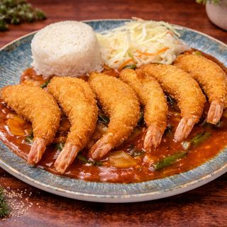 Krewetki chrupiące w sosie słodko-kwaśnym 350g