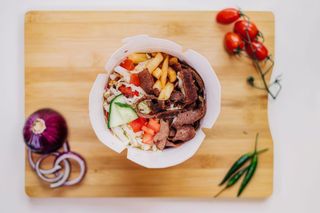 Box - mięso i frytki