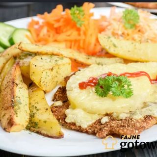 Kotlet drobiowy hawajski