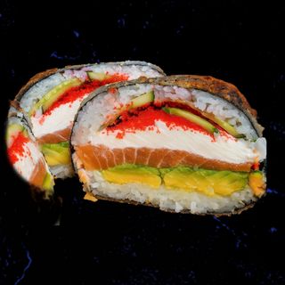 Sushi burger łosoś