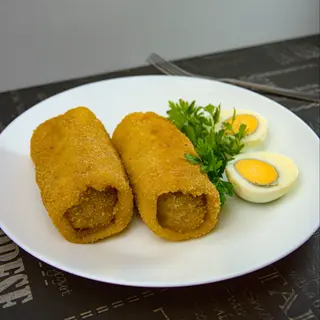 Krokiety z pieczarkami i serem mozzarella