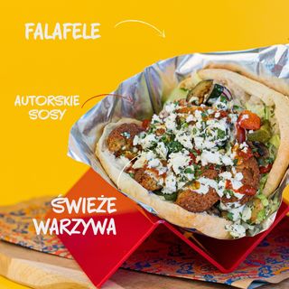 Bułka z falafel