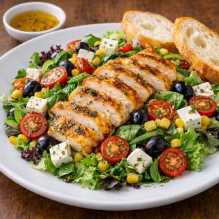 Sałatka z grillowanym kurczakiem