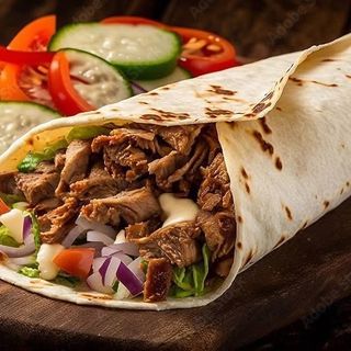 Pita z frytkami duża