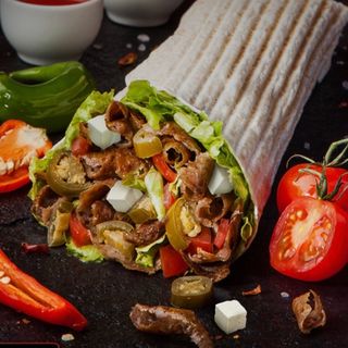 Pita z frytkami bez surówek duża