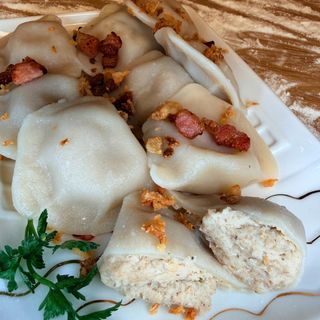 Zestaw pierogi z mięsem