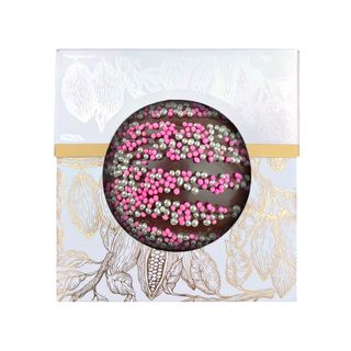 kula z deserowej czekolady (różowo-srebrna) 60g