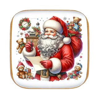 piernik na boże narodzenie – święty mikołaj z listem (50g)