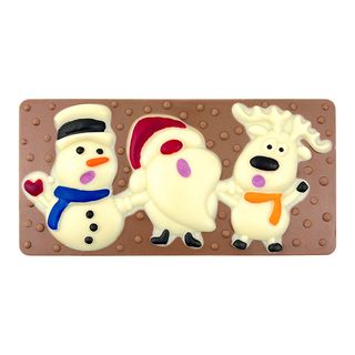 świąteczna czekolada ręcznie zdobiona i (95g)