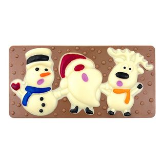 świąteczna czekolada ręcznie zdobiona i (95g)