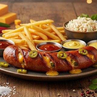 Kiełbasa z jalapeno i cheddarem