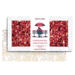 Czekolada Biała z Żurawiną - Walentynki (80g)
