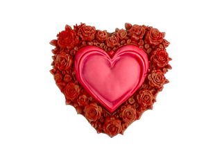 Serce wśród róż z mlecznej i białej czekolady (20g)