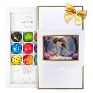 Praliny Okazjonalne - WALENTYNKI - (9 sztuk)