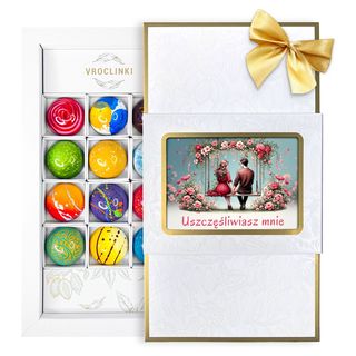 Praliny Okazjonalne - WALENTYNKI - (12 sztuk)