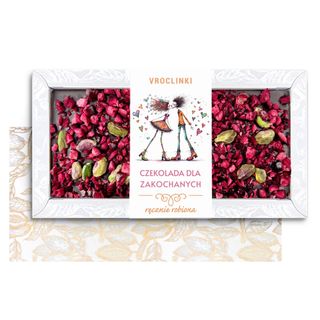 Czekolada Deserowa z Żurawiną i Pistacjami - Walentynki (80g)
