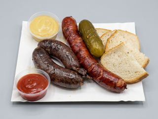 Kiełbasa z kaszanką zestaw